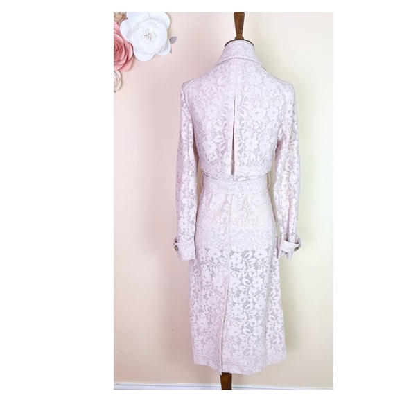 New! RACHEL PARCELL Lace Trench Coat - Picture 9 of 11
